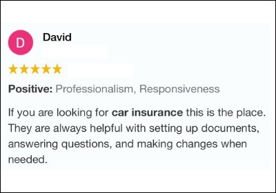 morison insurance 5 star google review car insurance